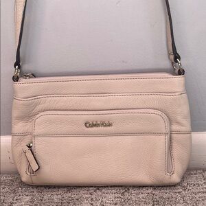 Calvin Klein Light Beige Crossbody Bag